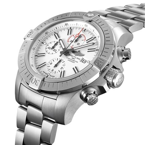 breitling super avenger mens stainless steel bracelet watch|breitling super avenger chronograph.